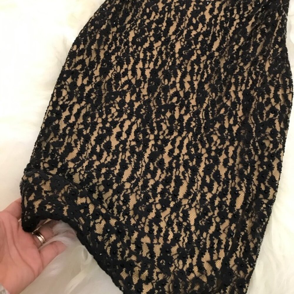 JOVANI BLACK/NUDE DRESS - Picture 2 of 5